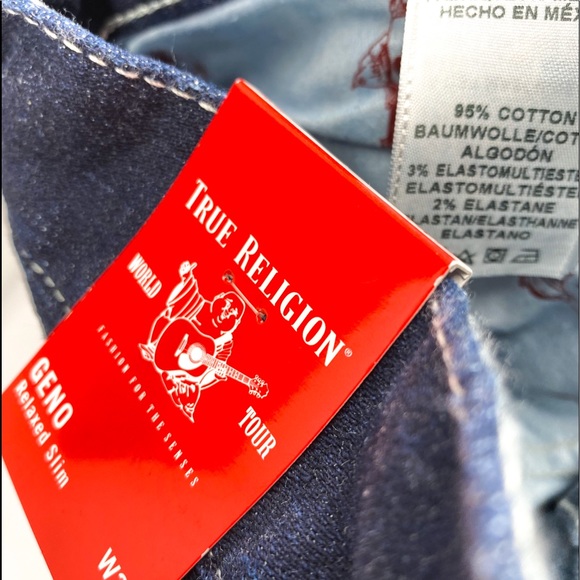 TRUE RELIGION Mens Geno Relaxed Slim Jeans